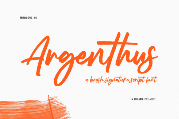 Argenthus Script for Brand Campaigns and Digital Creatives
