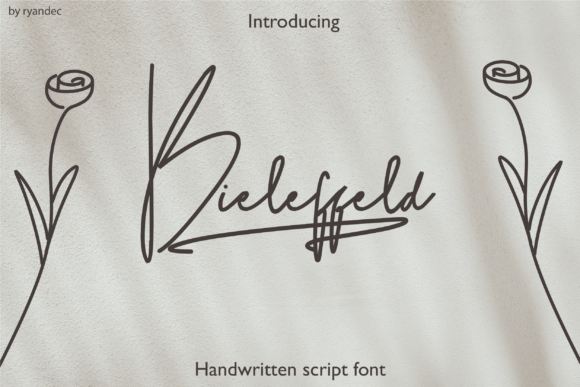 Bieleffed Script: A Delicate Font for Editorial Design