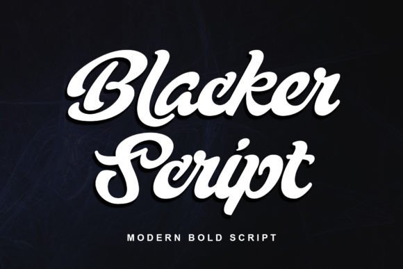 Blacker Script: A Bold Script Font for Handmade Creations