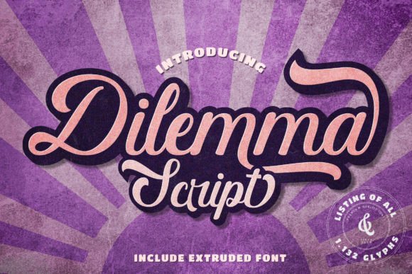 Boost Your Brand with Dilemma Script Font