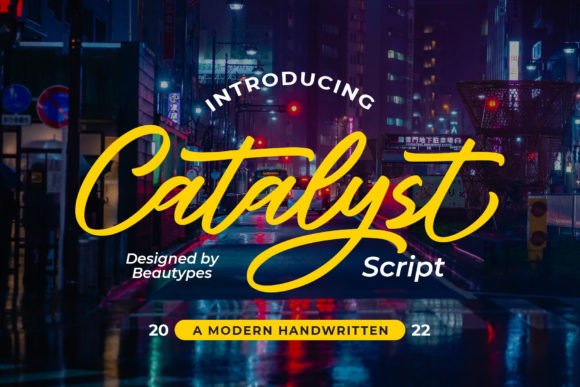 Catalyst Script: A Handwritten Font for Modern Brand Campaigns
