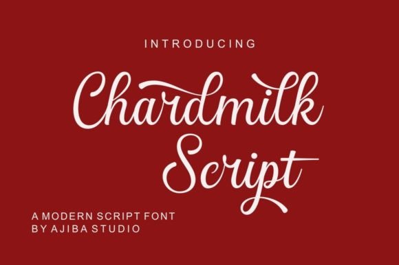 Chardmilk Script: A Refined Font for Editorial Design