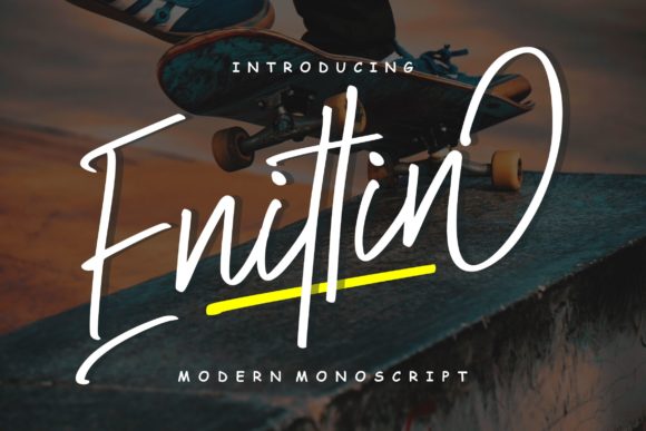 Enittin Modern Mono Script for Campaign Design