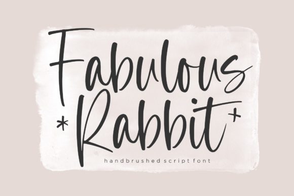 Fabulous Rabbit Handbrushed Script for Branding Magic
