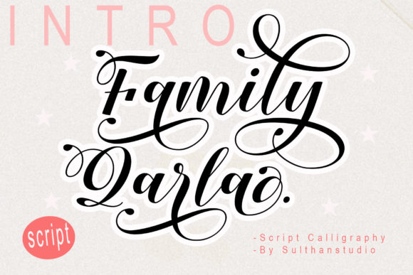 Family Qarla Script: A Premium Typeface for Dynamic Campaigns