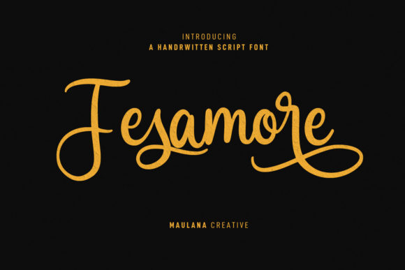 Fesamore Script: A Delightful Display Font for Web Design