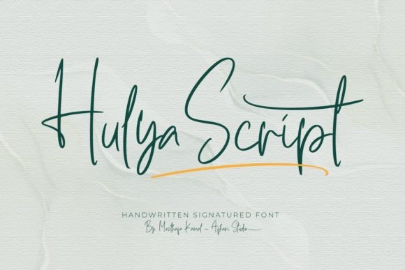 Hulya Script for Web Design and Branding