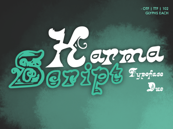 Karma Script Duo: A Retro-Inspired Font for Modern Branding