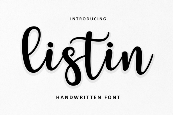 Listin Script Font for Modern Branding