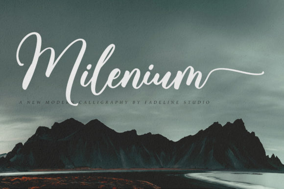 Milenium Script: The Premium Typeface for Polished Brand Identity