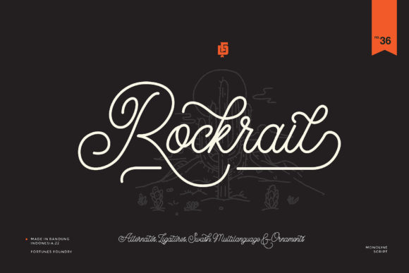 Rocktrail Script: A Vintage Typeface for Authentic Brand Identity