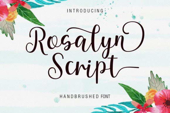 Rosalyn Script: A Sweet, Cursive Handwritten Font for Joyful Branding