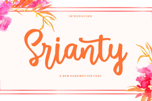 Srianty Script: A Handwritten Font for Modern Branding