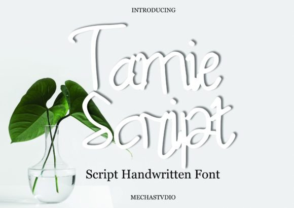 Tamie Script: A Simple Script Font for Handmade Creations