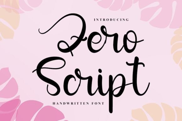 Zero Script: A Timeless Font for Polished Branding